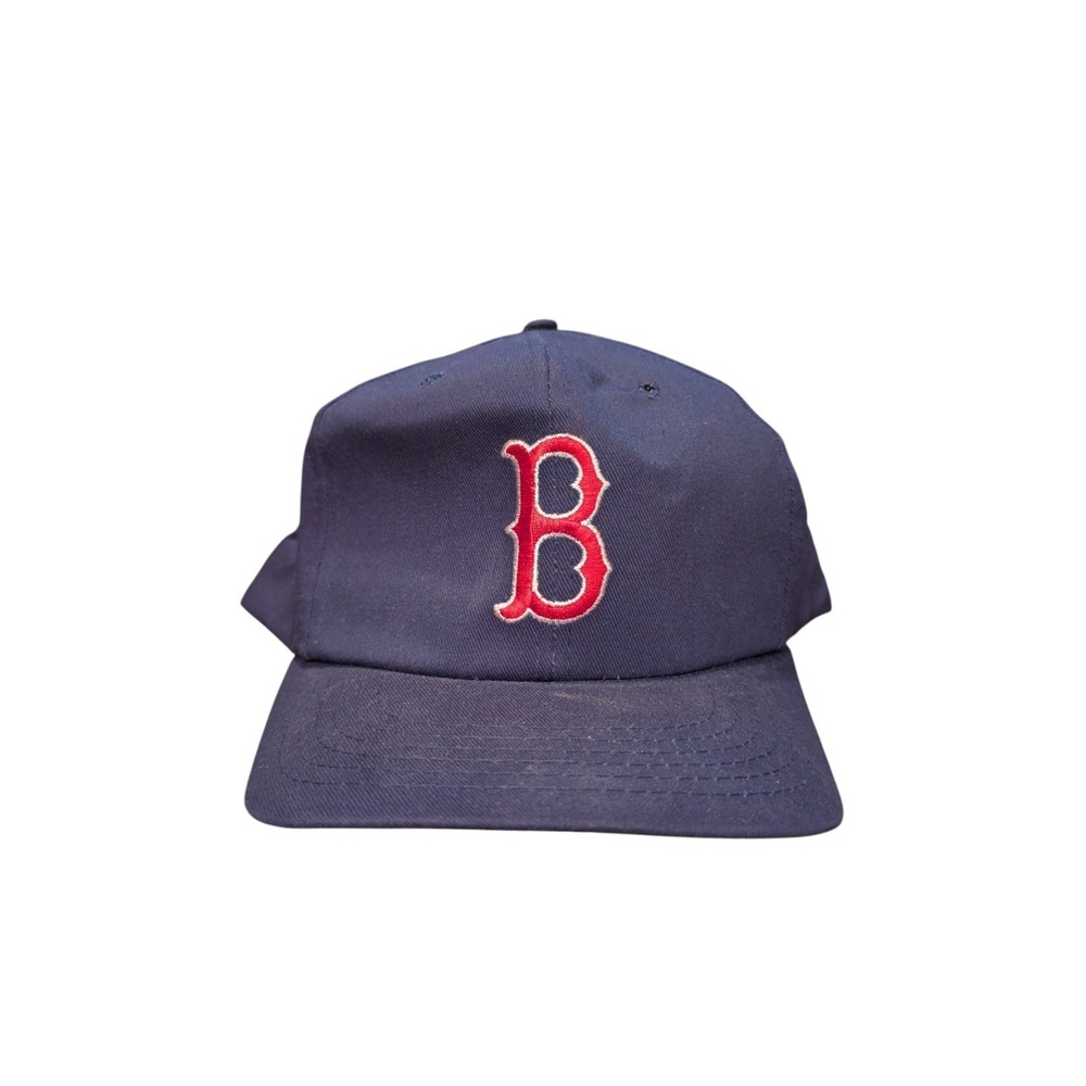 Vintage Boston Red Sox ANNCO Snapback Hat Navy Green Underbrim MLB